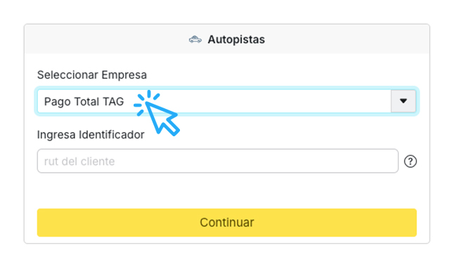 Pago total de tag Servipag