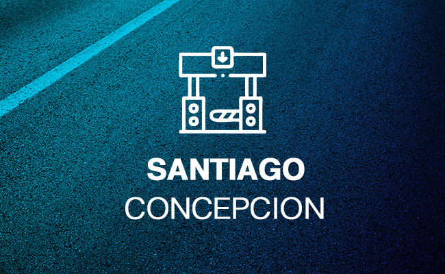 cuántos peajes hay de Santiago a Concepción