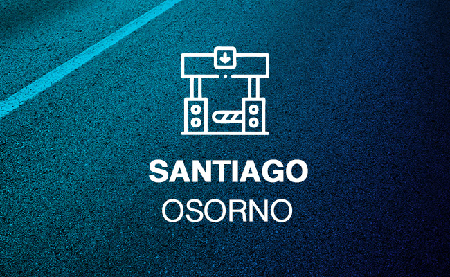 ¿Cuantos peajes hay de Santiago a Osorno?