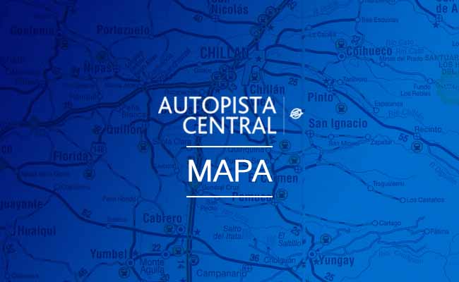 Mapa Autopista Central