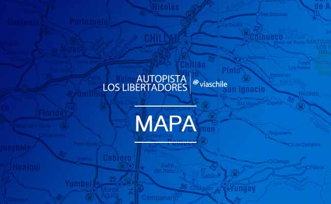 Mapa Autopista Los Libertadores