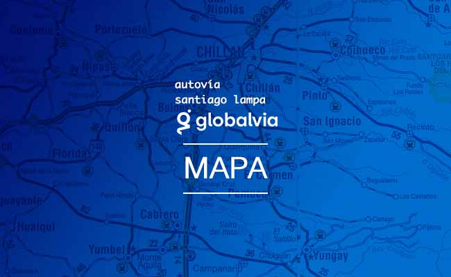 Mapa Autovia Santiago Lampa