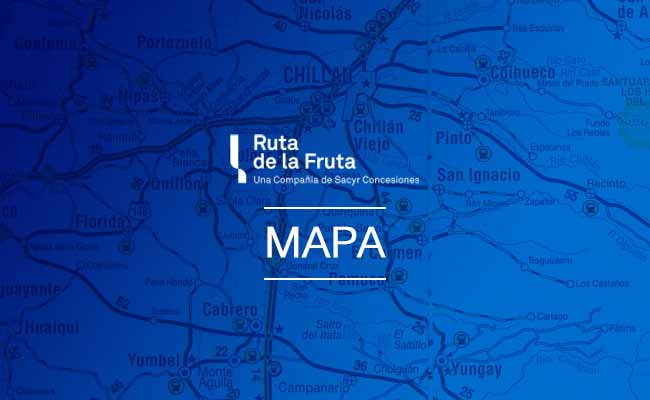 Mapa Ruta de la Fruta - Ruta 66