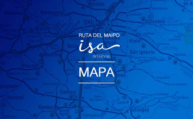 Mapa Ruta del Maipo