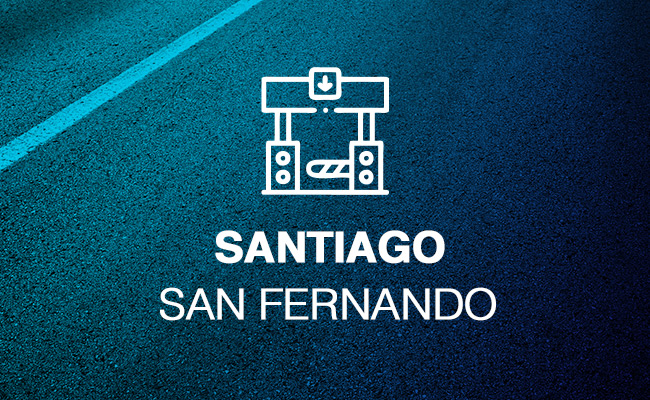 ¿Cuántos peajes hay de Santiago a San Fernando?